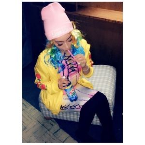 Yellow Rose Y2K Sleeve Pattern Jacket